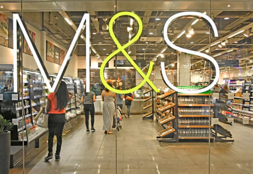 Marks & Spencer retail fit-out at Manchester Airport Terminal 2 JWL Interiors